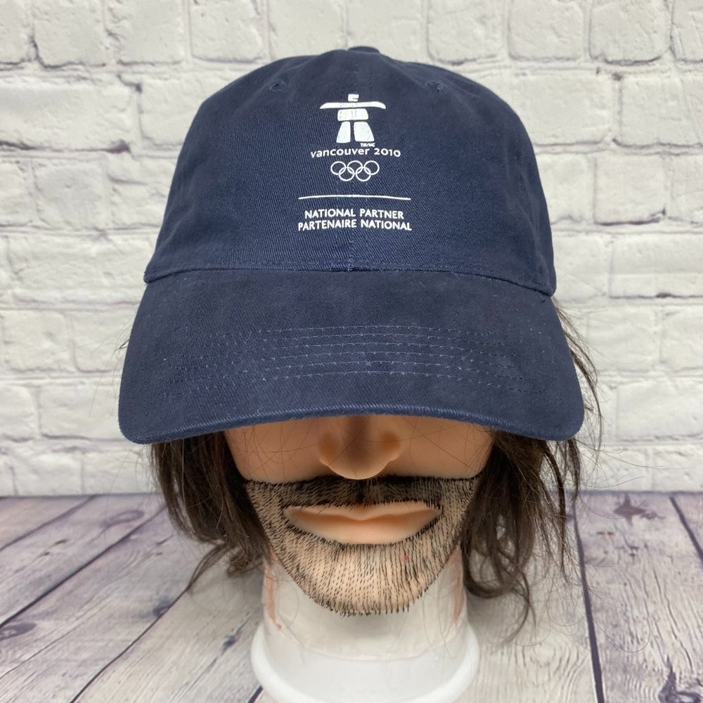 Vancouver 2010 Olympics Hat Cap Strap Back Navy Blue PETRO Canada Logo Item #2